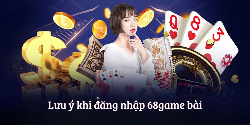 Lưu ý khi đăng nhập 68game bài